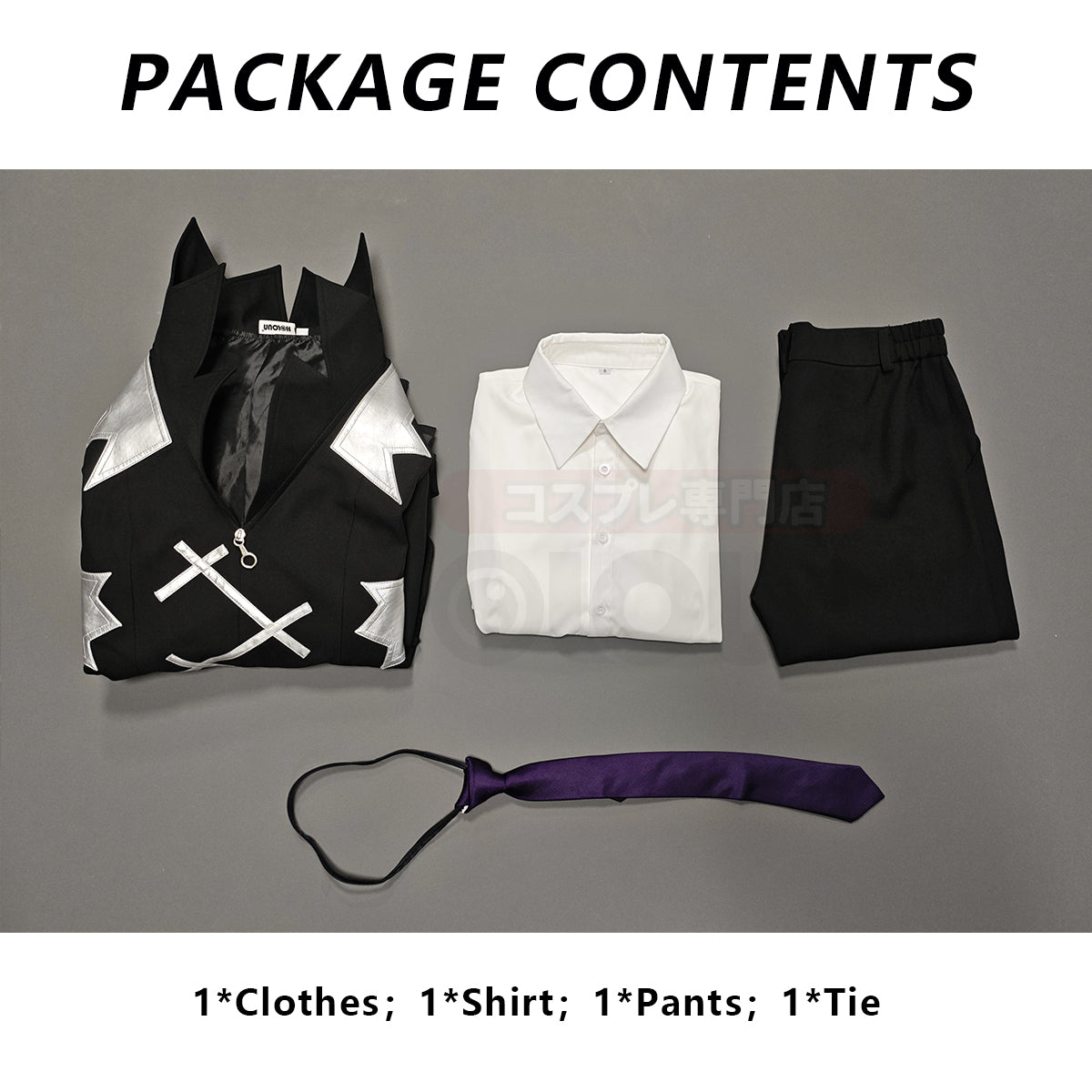 HOLOUN Dr.STONE Anime Dr. Xeno Houston Wingfield Cosplay Costume Coat Shirt Pants Tie Convention Halloween Christmas Gift
