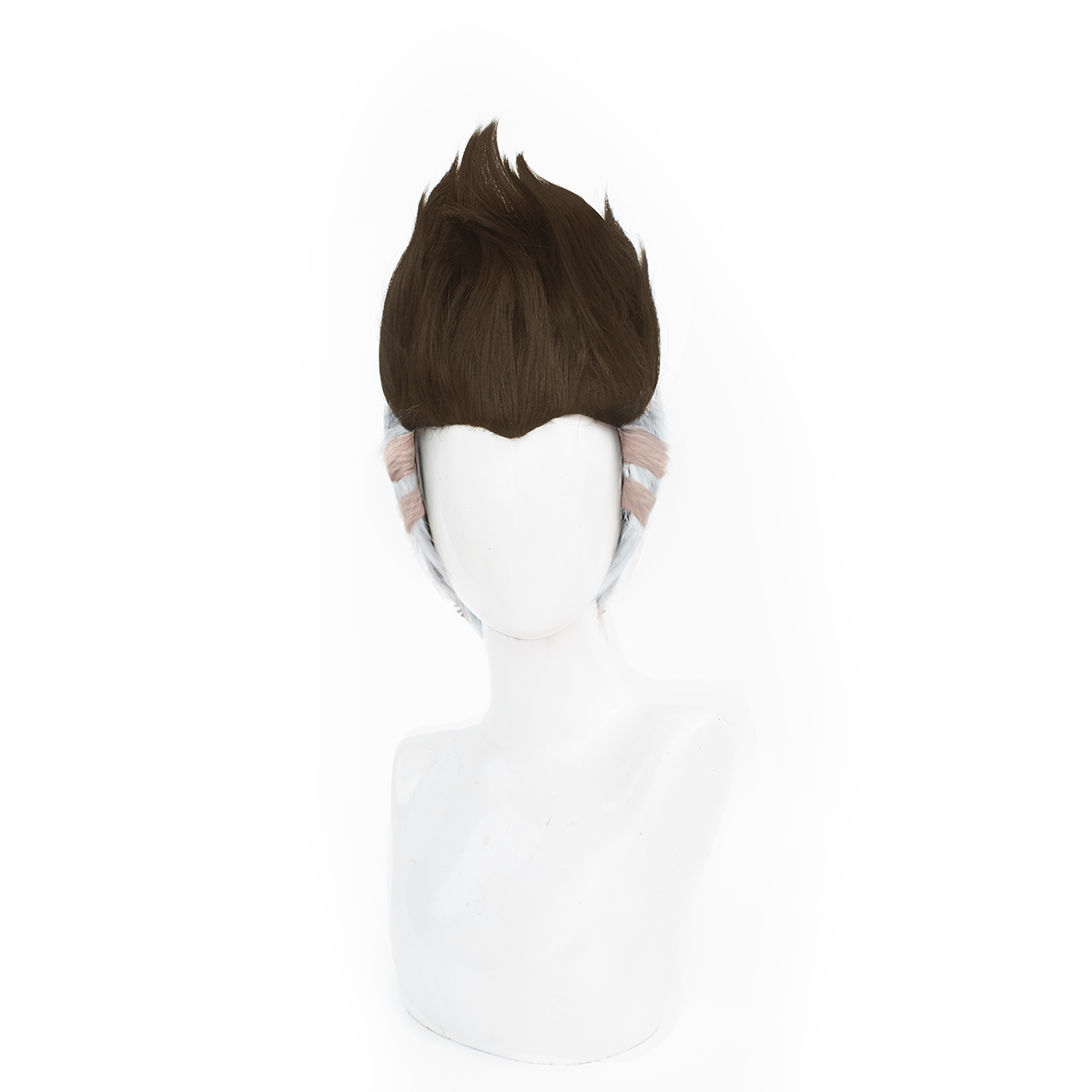 HOLOUN David Martinez Wig Game Anime Cosplay Fake Hair Headwear Black Gray Short Heat Resistant Halloween Christmas Gift