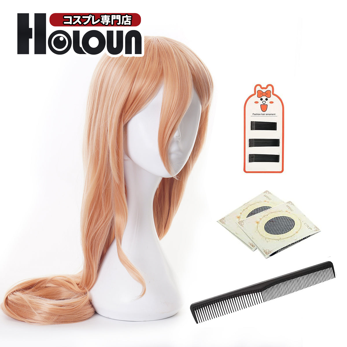 HOLOUN Anime Cosplay Universal Wig For Chainsaw Power Fake Hair Halloween Christmas Party Gift New