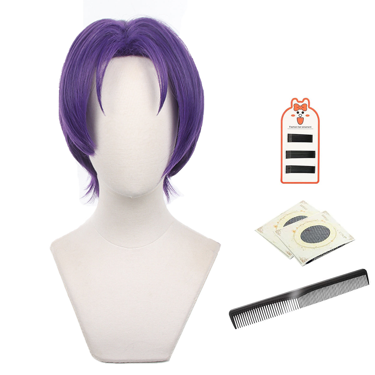 HOLOUN Blue Lock Manga Anime Cosplay Wig Reo Rose Net Synthetic Adjustable Size Short Version Party Gift