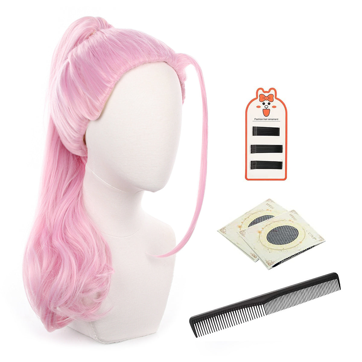 HOLOUN Universal Wig Haruchiyo Sanzu Exhibition Suit Anime Cosplay Rose Net Synthetic Fiber Adjustable Size