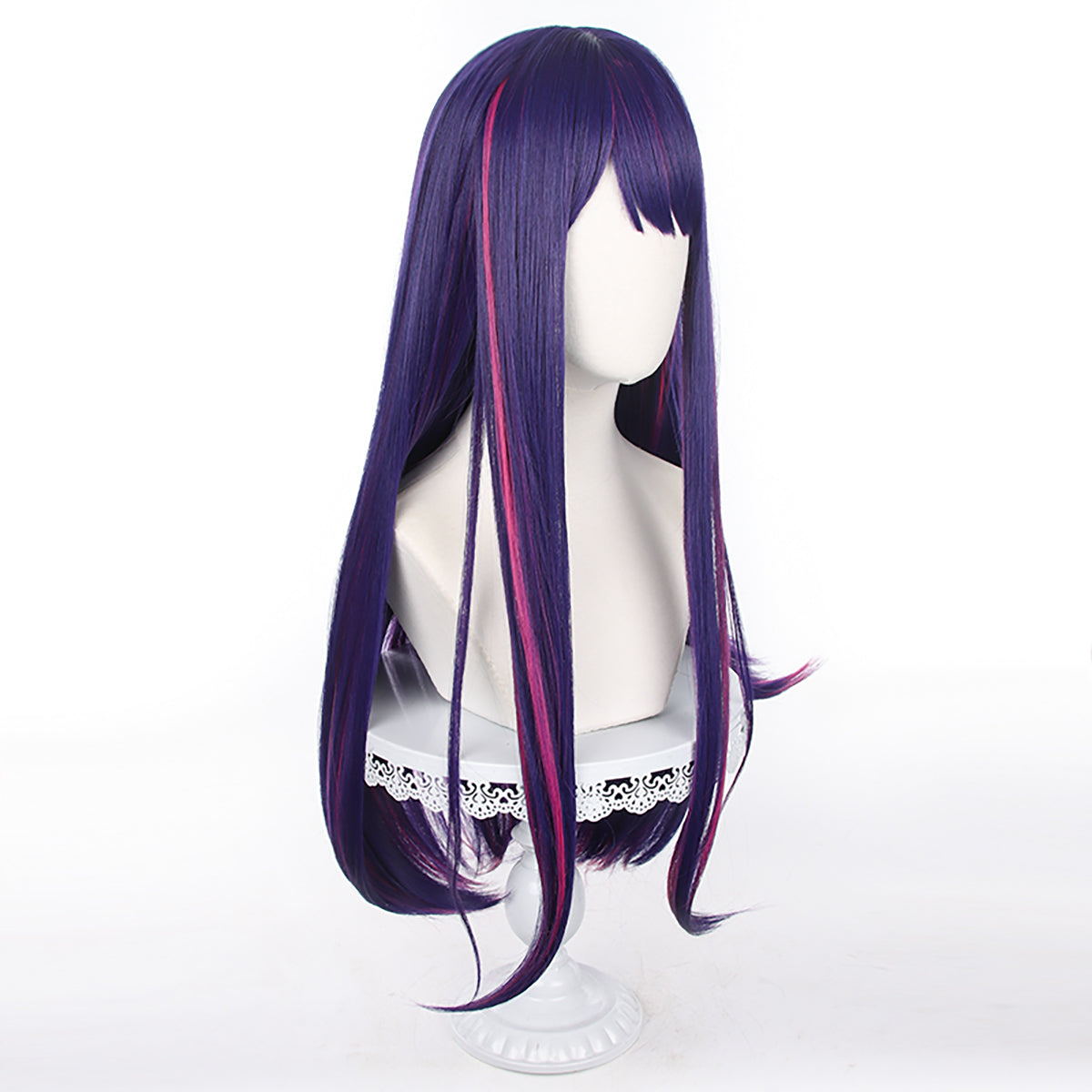 HOLOUN OSHI NO KO Anime Ai Hoshino Cosplay Costume Wig 71CM Rose Net Sythetic Fiber Adjustable Size Headwear Party Gift
