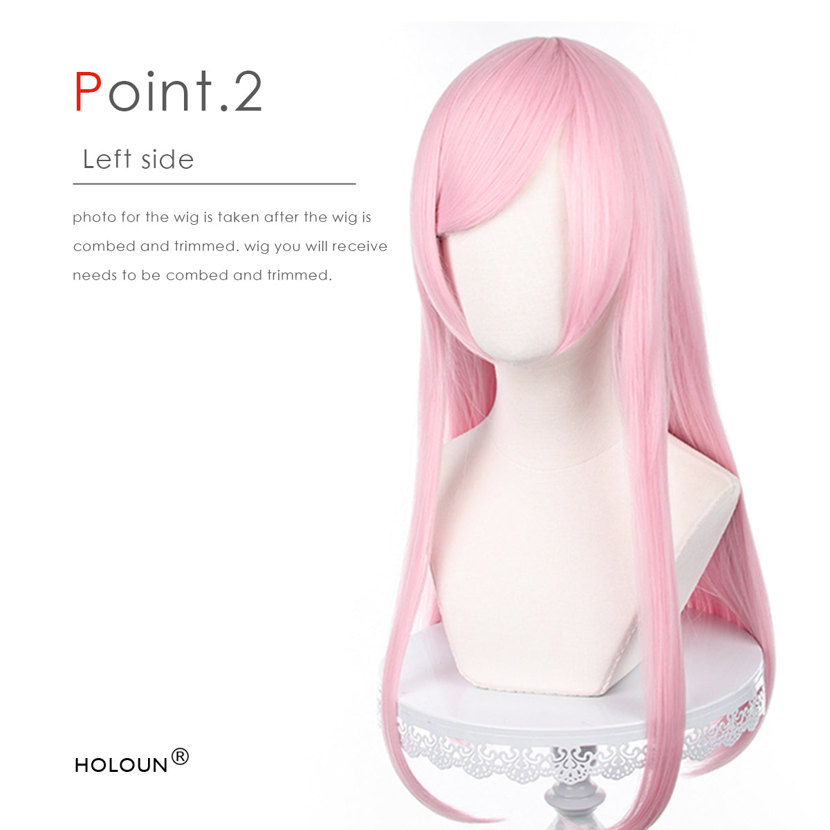 HOLOUN Universal Wig Anime Haruchiyo Sanzu Volume 29 Manga Cover Character Rose Net Synthetic Fiber Adjustable Size