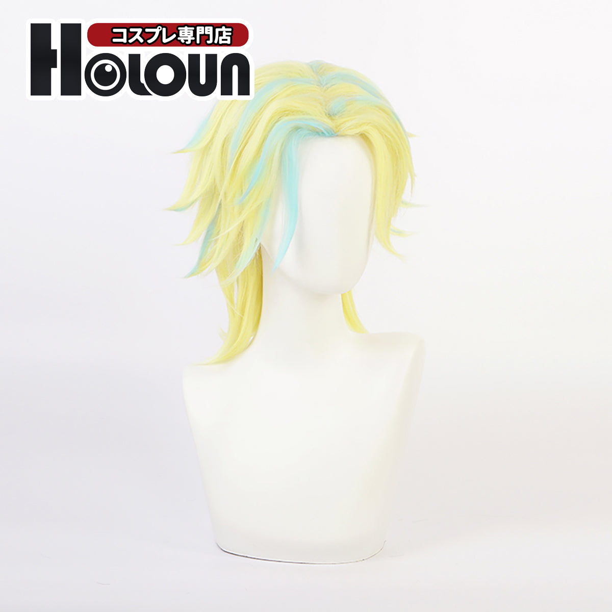 HOLOUN Universal Wig Anime Cosplay Rindo Haitani Rose Net Synthetic Fiber Adjustable Size