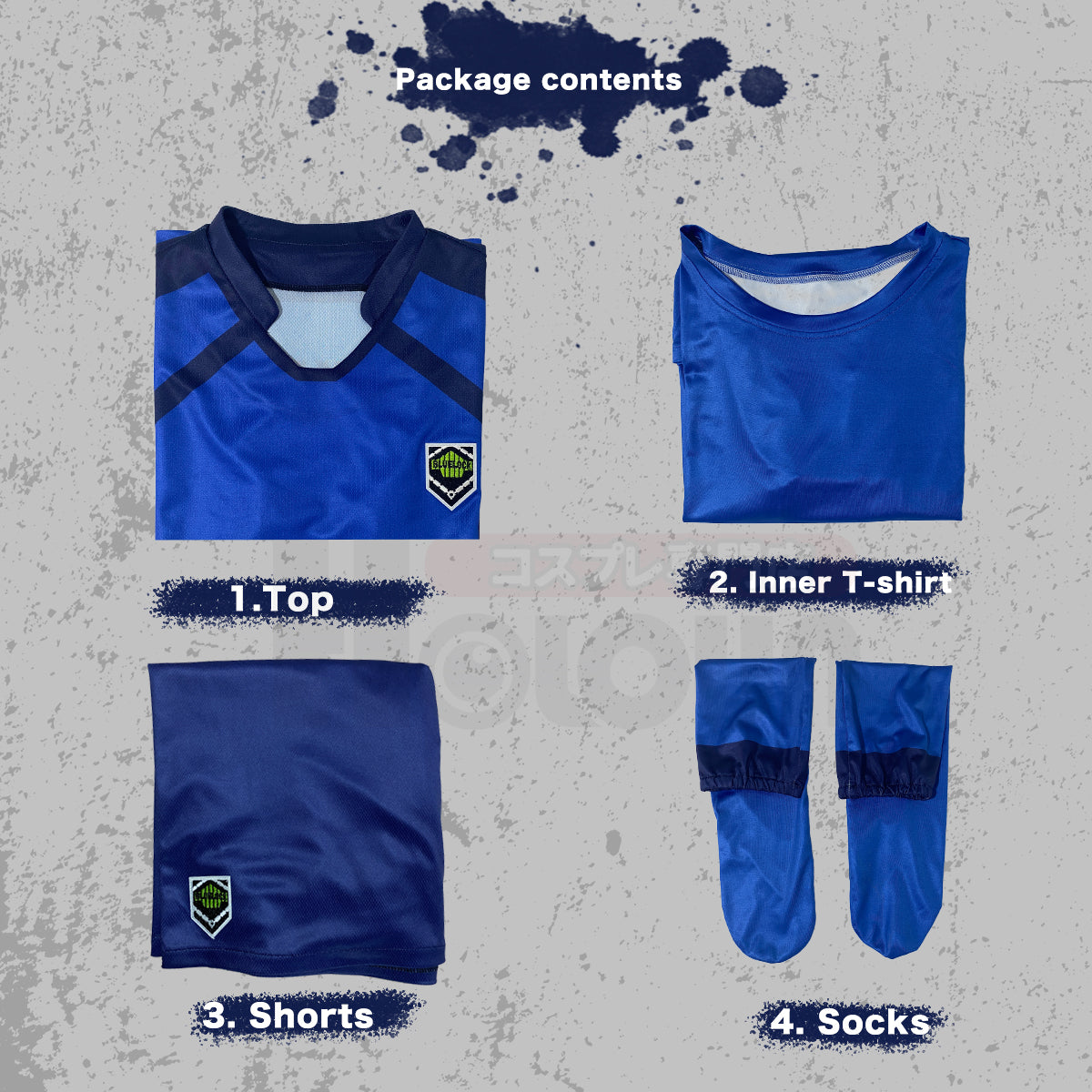 HOLOUN Blue Lock Anime KARASU Cosplay Costume No.6 Football Soccer Team Uniform Embroidery Logo Daily Sport Wearing