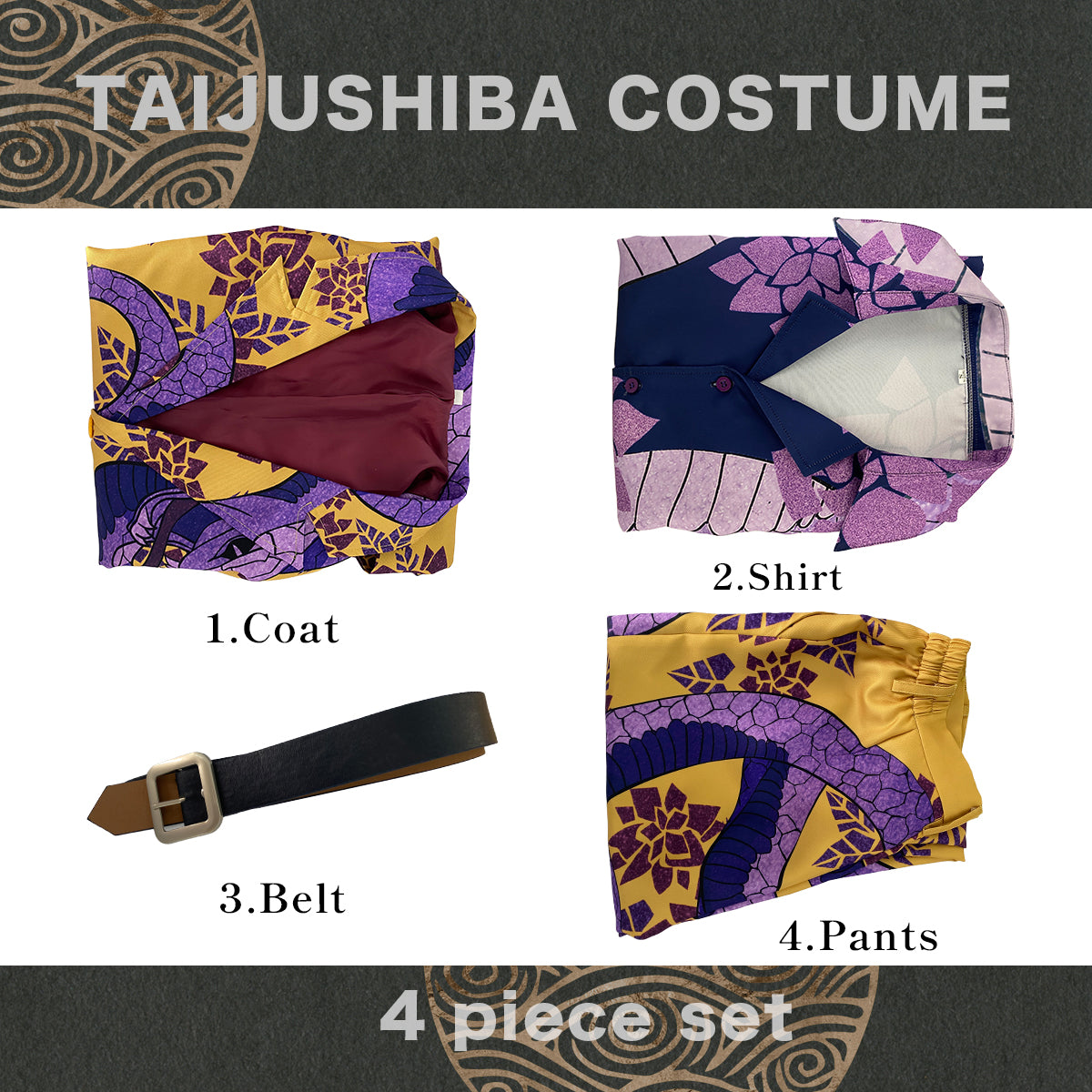 HOLOUN Tokyo Anime Cosplay Costumes Original Exhibition Suit Shiba Taiyu Party Halloween Casual Wearing